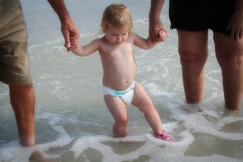 Getting Her Feet Wet