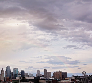 Kansas City Rainbow Skyline